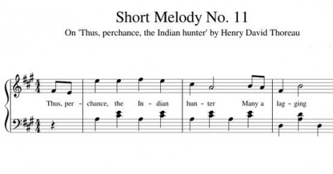 Short Melody No. 11 On 'Thus, perchance, the Indian hunter'
