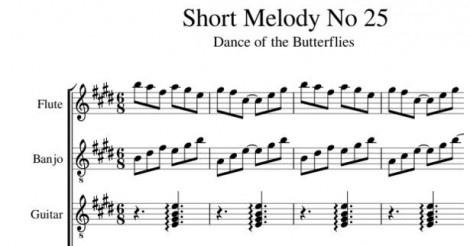 Short Melody No. 25 Dance of the Butterflies