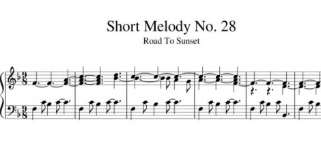 Short Melody No. 28 Road To Sunset