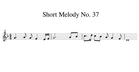 Short Melody No. 37
