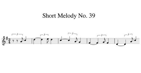 Short Melody No. 39